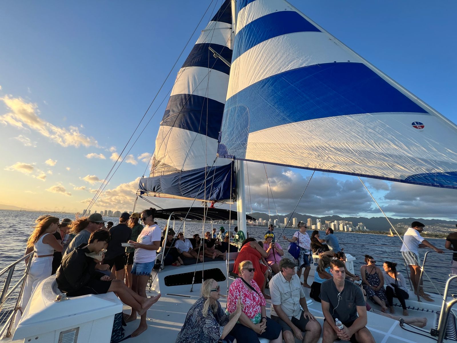 three tiki sailing catamaran trimaran excellence in waikiki